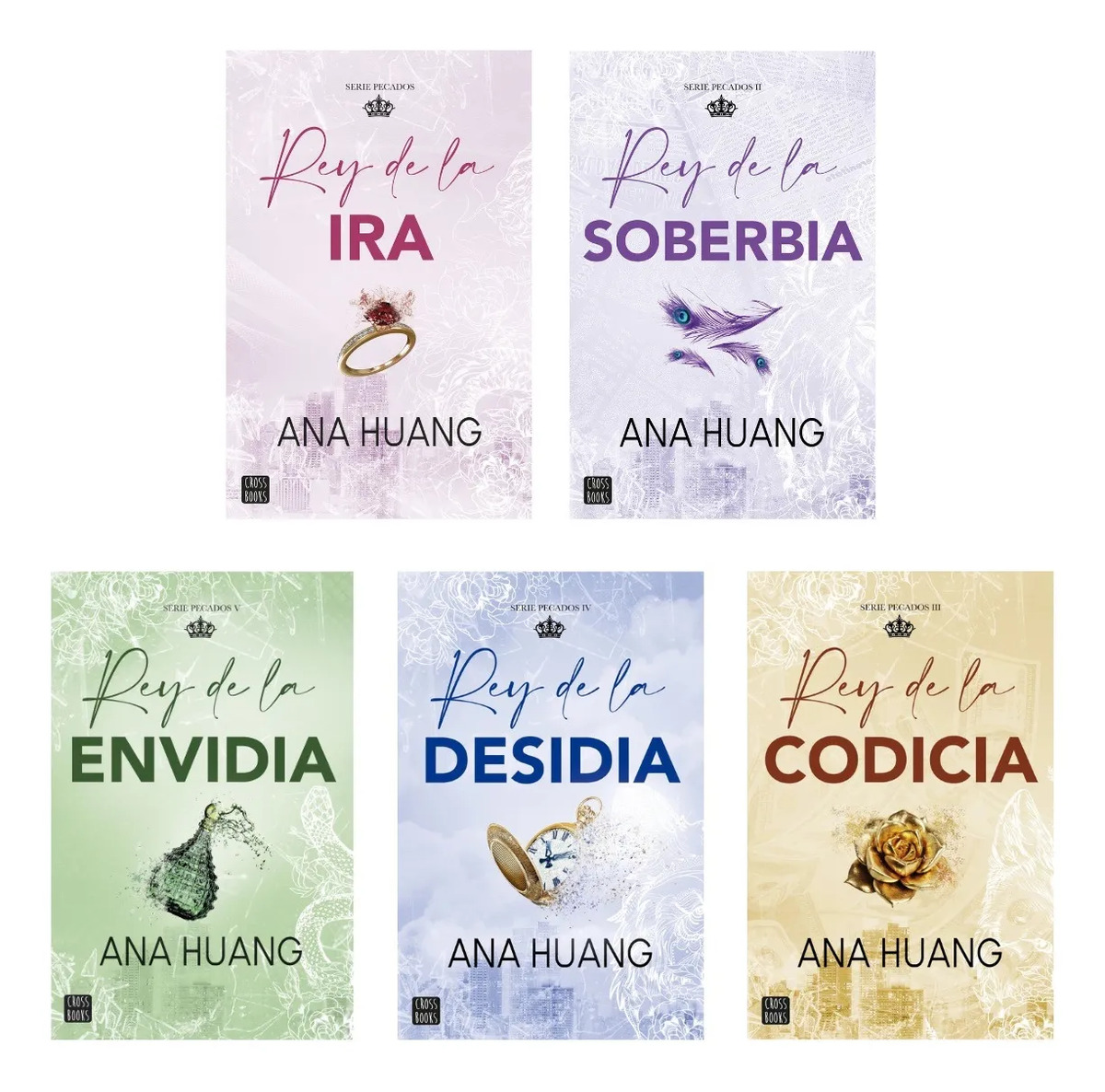 COLECCIÓN SERIE PECADOS - ANA HUANG ( 5 LIBROS )