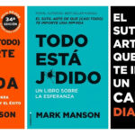PACK LIBROS MARK MANSON - ( 3 LIBROS )