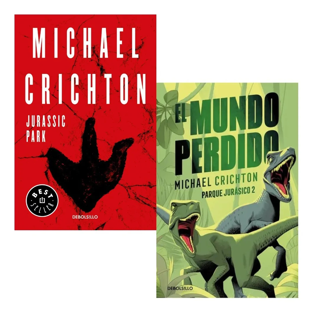 PACK JURASSIC PARK + EL MUNDO PERDIDO - MICHAEL CRICHTON