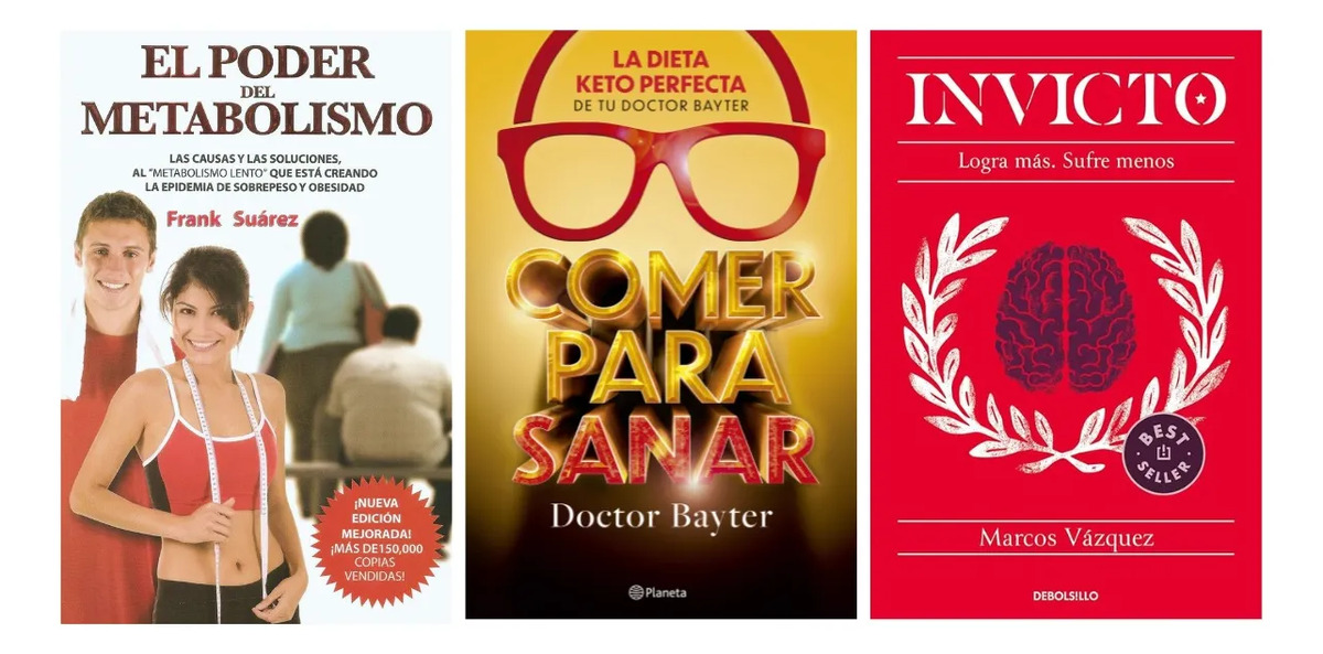 EL PODER DEL METABOLISMO + COMER PARA SANAR + INVICTO