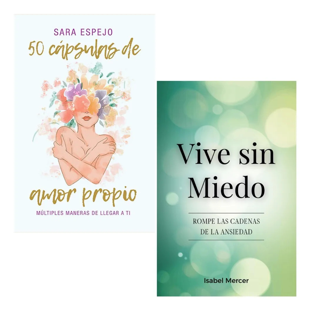 PACK LIBROS 50 CÁPSULAS DE AMOR PROPIO + VIVE SIN MIEDO