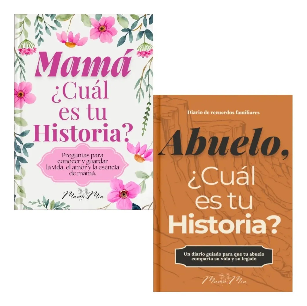 PACK MAMÁ CUÁL ES TU HISTORIA + ABUELO CUÁL ES TU HISTORIA