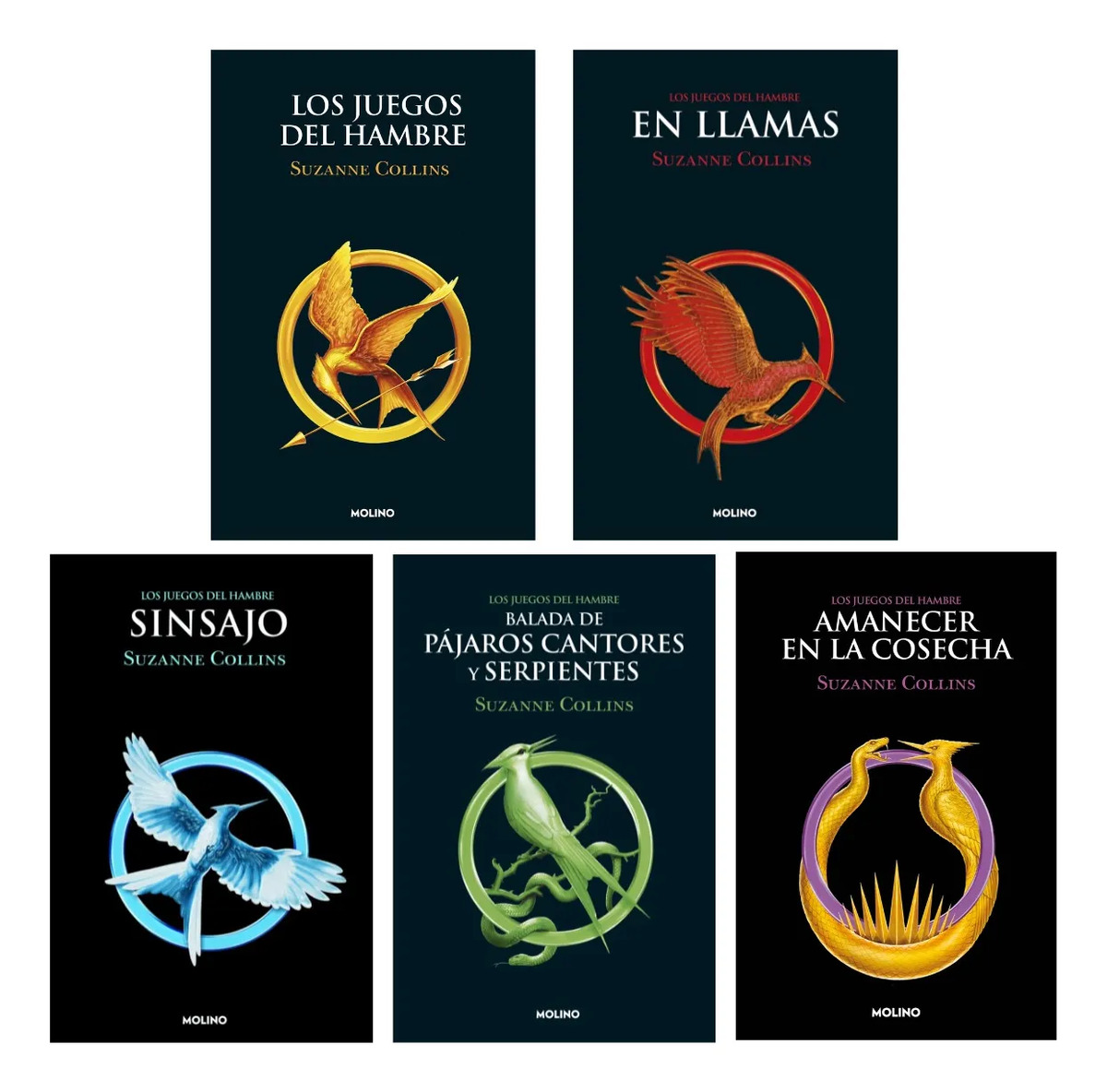 SAGA LOS JUEGOS DEL HAMBRE - SUZANNE COLLINS ( 5 LIBROS )