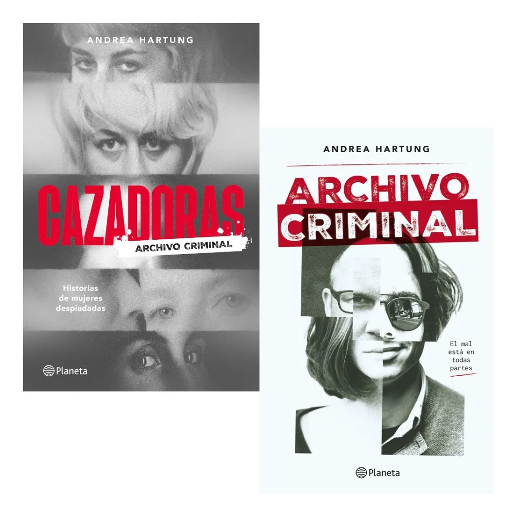 PACK LIBROS CAZADORAS + ARCHIVO CRIMINAL - ANDREA HARTUNG