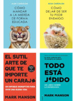 PACK LIBROS MARK MANSON + ALBA CARDALDA ( 4 LIBROS )