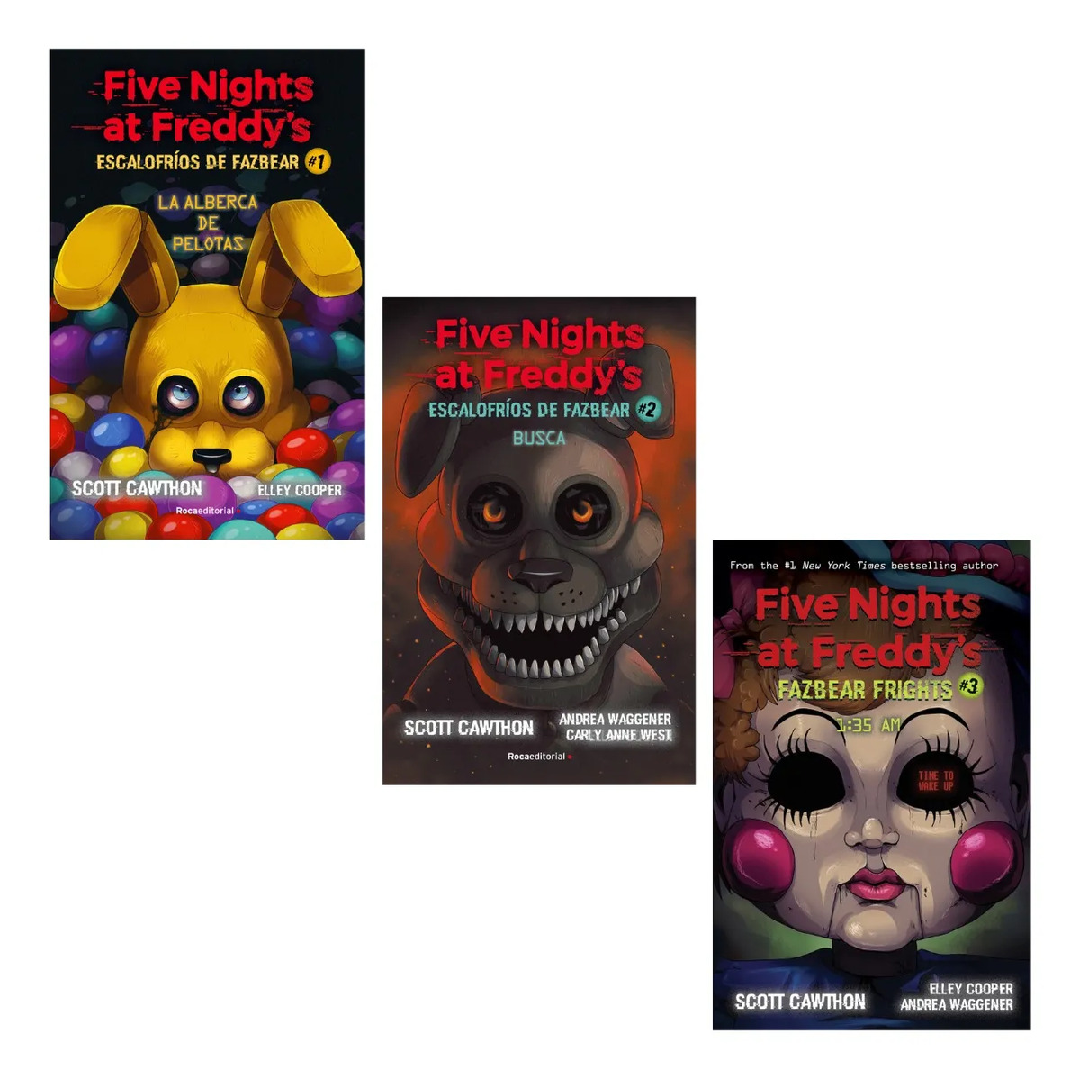 PACK FIVE NIGHTS AT FREDDY'S - SCOTT CAWTHON / ELLEY COOPER