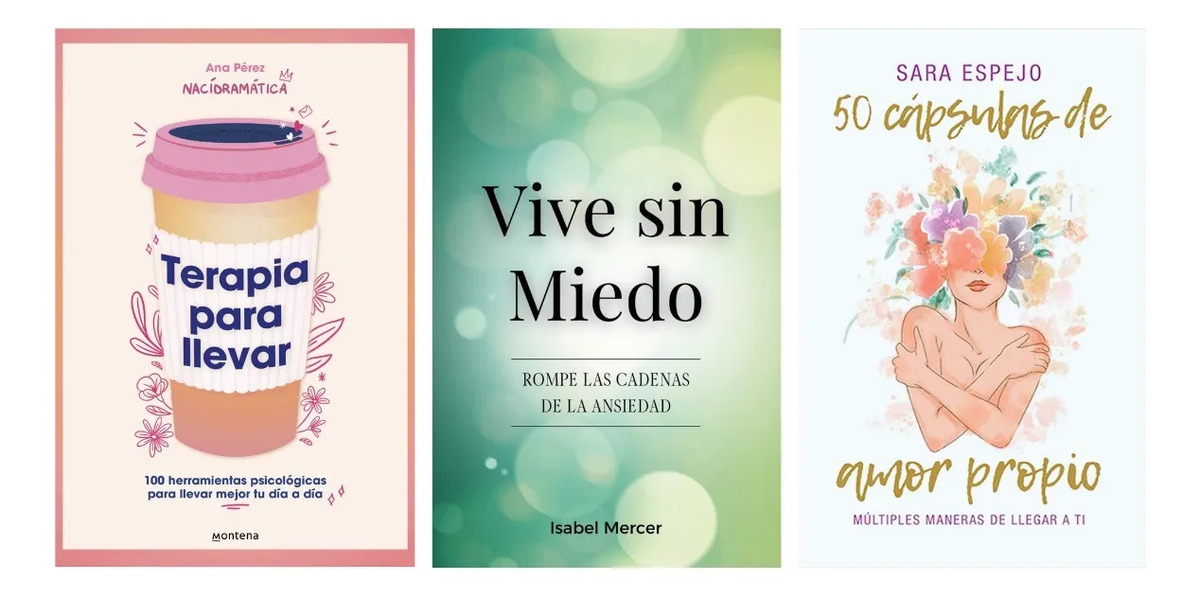 TERAPIA PARA LLEVAR + VIVE SIN MIEDO + 50 CÁPSULAS DE AMOR