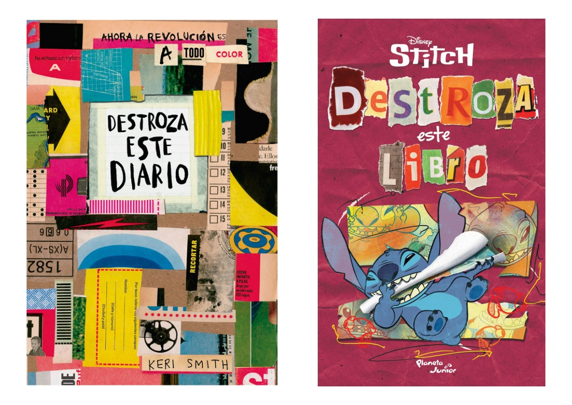 DESTROZA ESTE DIARIO + DESTROZA ESTE LIBRO STITCH