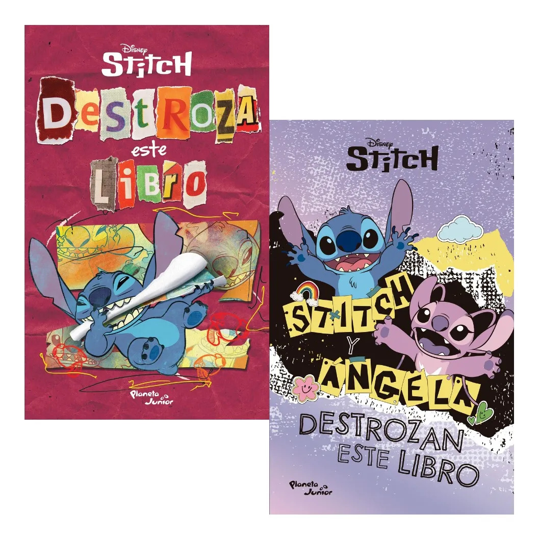 PACK LIBROS STITCH DESTROZA ESTE LIBRO ( 2 LIBROS )