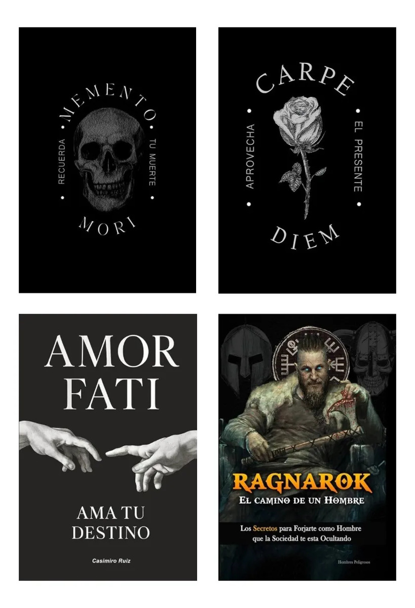 PACK LIBROS MEMENTO MORI + CARPE DIEM + AMOR FATI + RAGNAROK