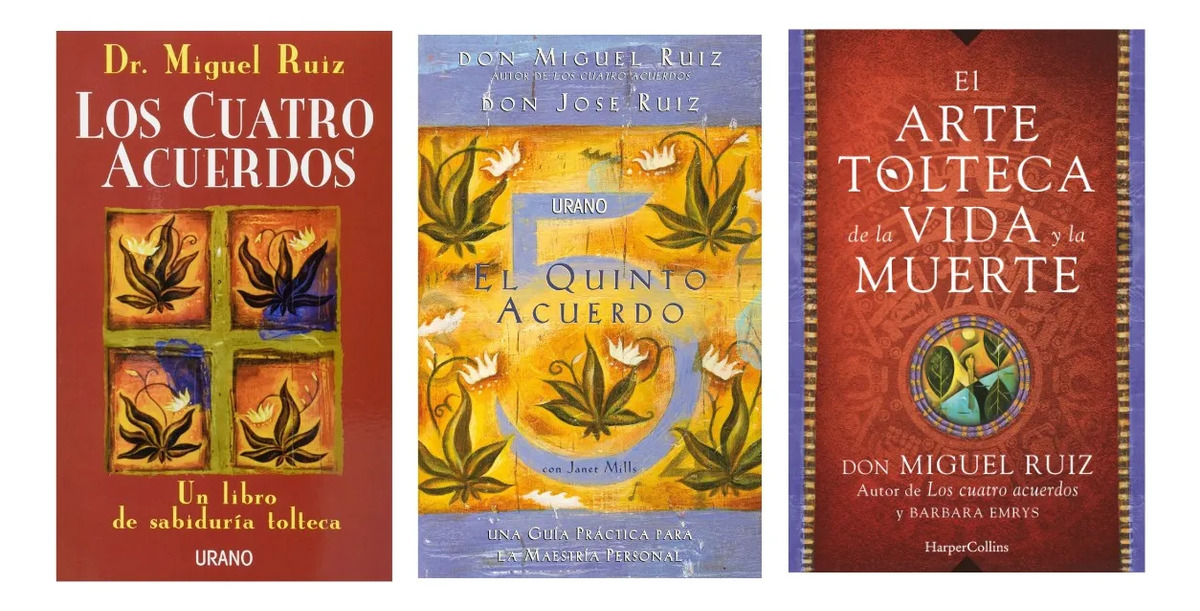 PACK LIBROS SABIDURÍA TOLTECA DON MIGUEL RUIZ ( 3 LIBROS )