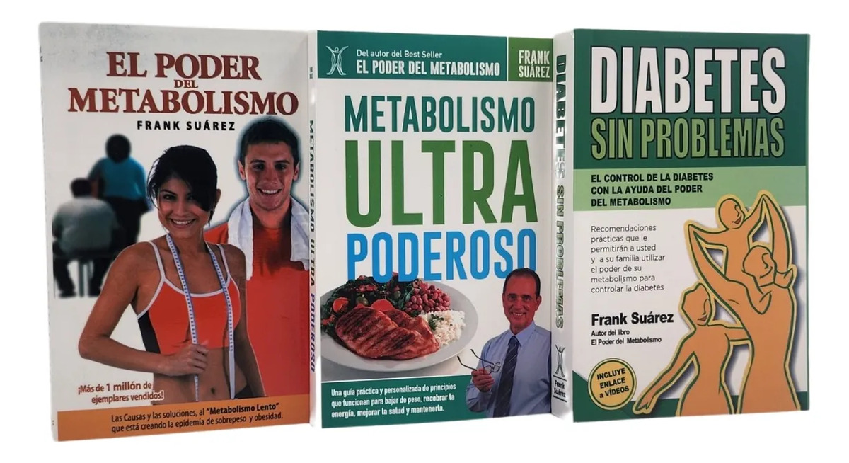 PACK LIBROS FRANK SUÁREZ PODER DEL METABOLISMO - (3 LIBROS)